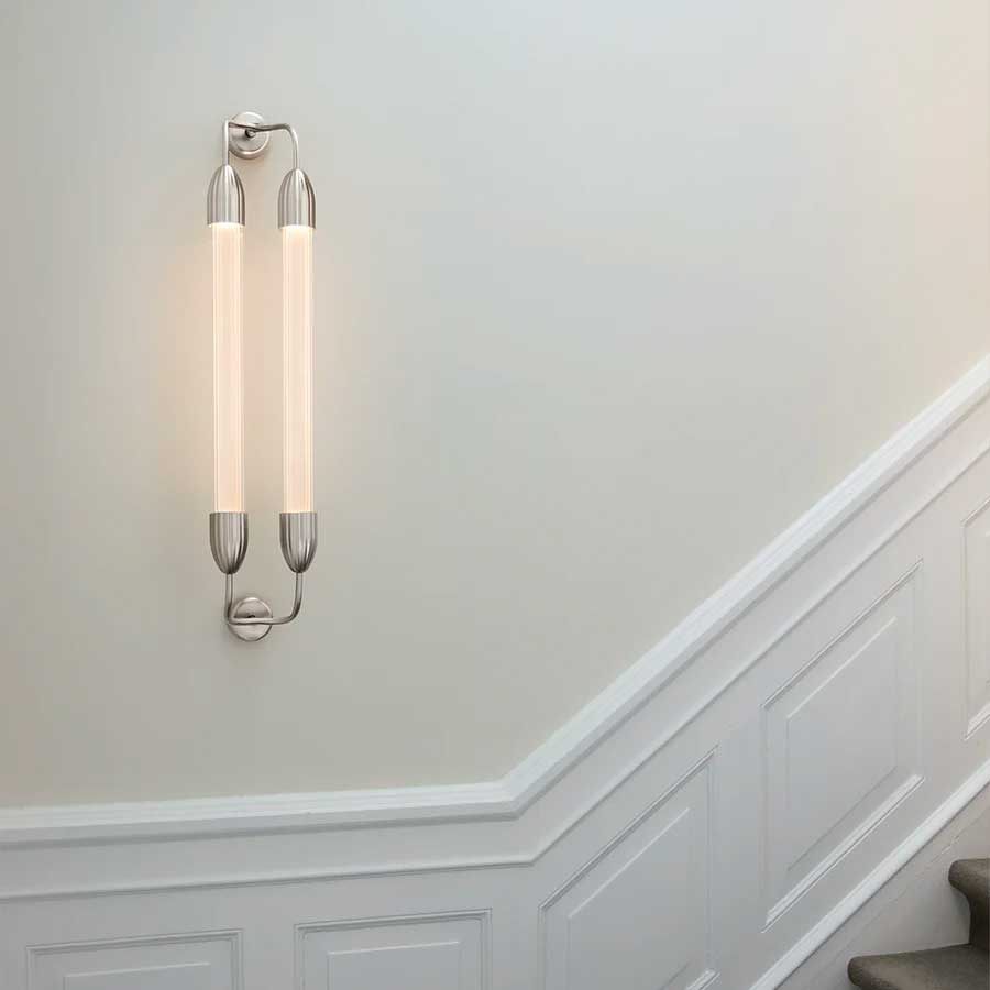 Lemon Squeeze Væglampe - Double - Long - Polished Steel - Umage
