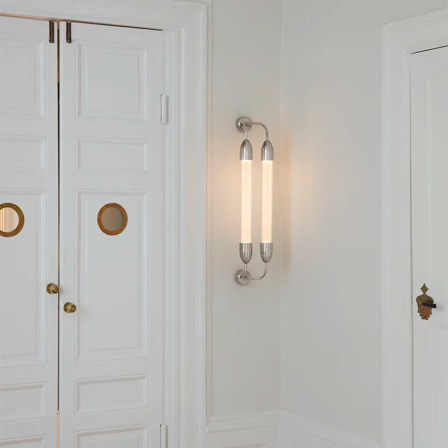 Lemon Squeeze Væglampe - Double - Short - Polished Steel - Umage