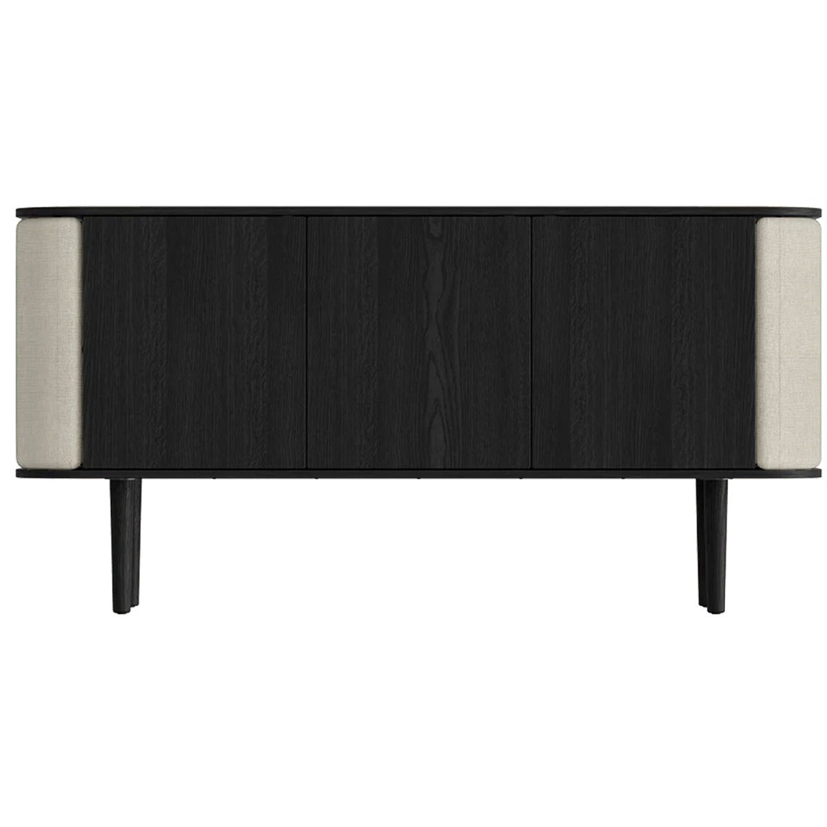Treasures 3-Dørs Skab - Black Oak / White Sands - 150x75x43 - Umage