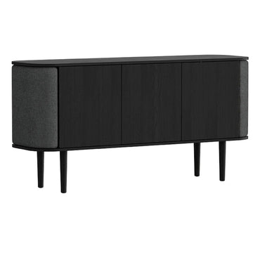 Treasures 3-Dørs Skab - Black Oak / Shadow - 150x75x43 - Umage