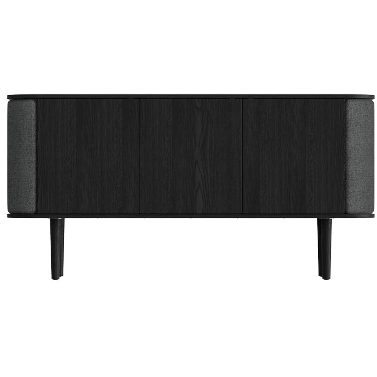 Treasures 3-Dørs Skab - Black Oak / Shadow - 150x75x43 - Umage