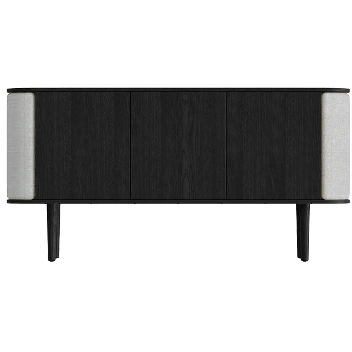 Treasures 3-Dørs Skab - Black Oak / Sterling - 150x75x43 - Umage