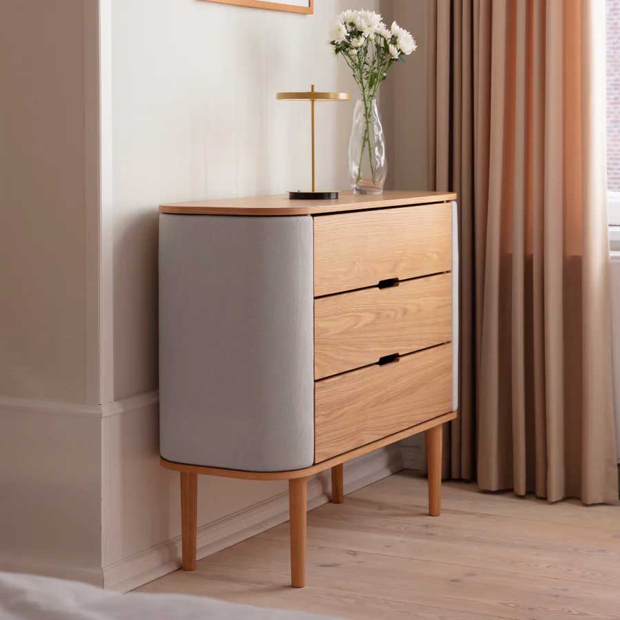 Treasures Kommode - 109.2x93x43 - Oak / Sterling - Umage