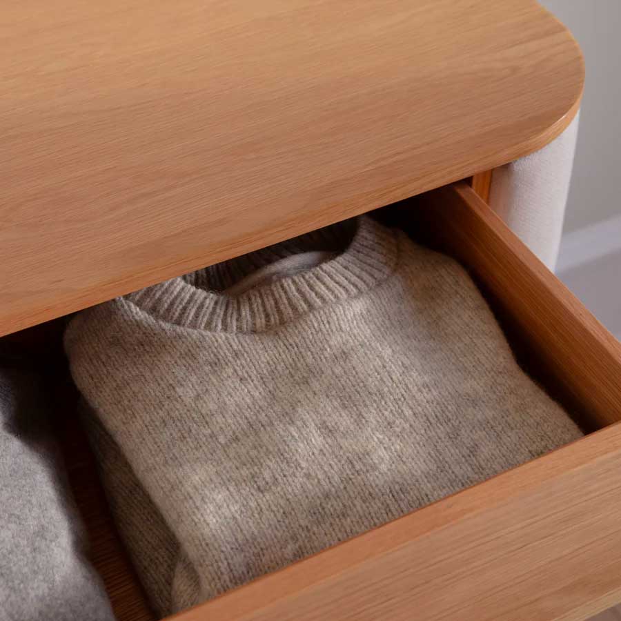 Treasures Kommode - 109.2x93x43 - Oak / White Sands - Umage