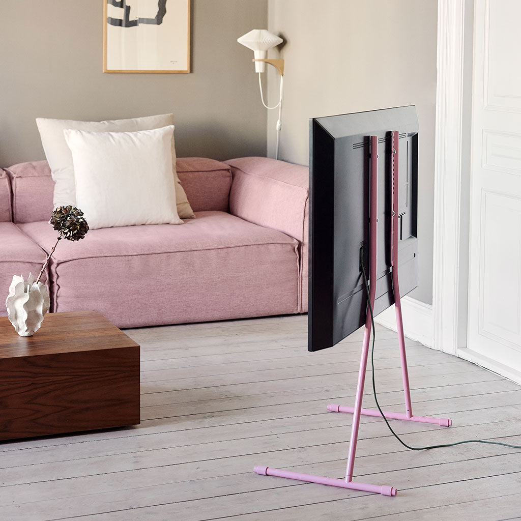 Viva TV Stander - Bubble Gum - Pedestal