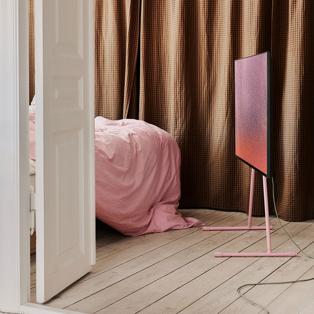 Viva TV Stander - Bubble Gum - Pedestal