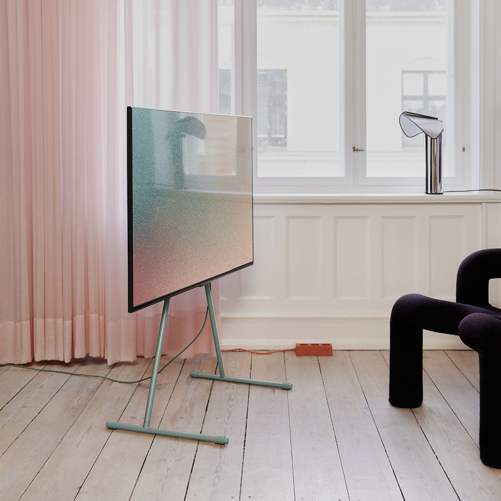 Viva TV Stander - Mossy Green - Pedestal