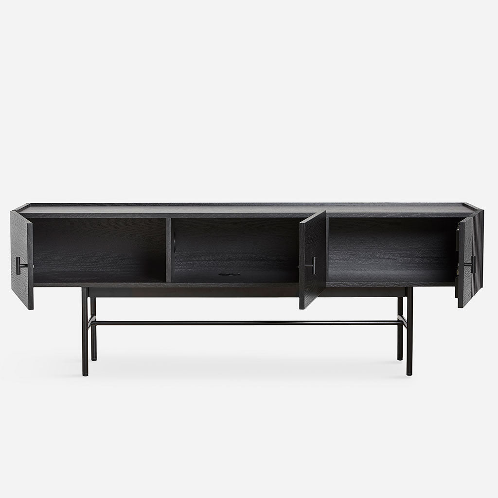 Array Lav Skænk - 150 cm - Sort - WOUD