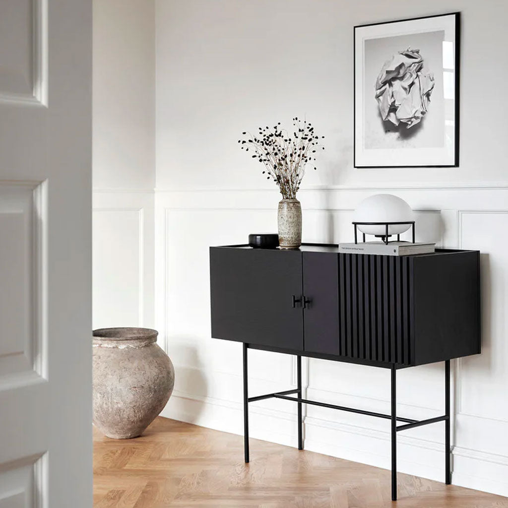 Array Skænk - 120 cm - Sort - WOUD