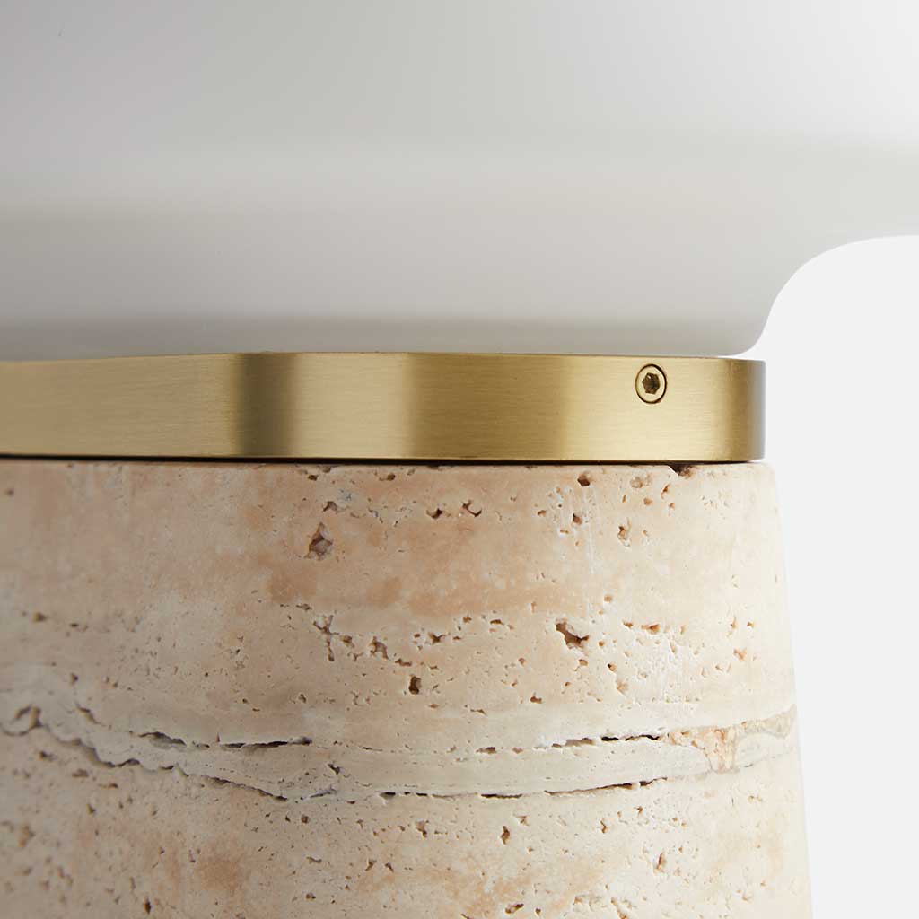 Nova Bordlampe - Travertin - WOUD
