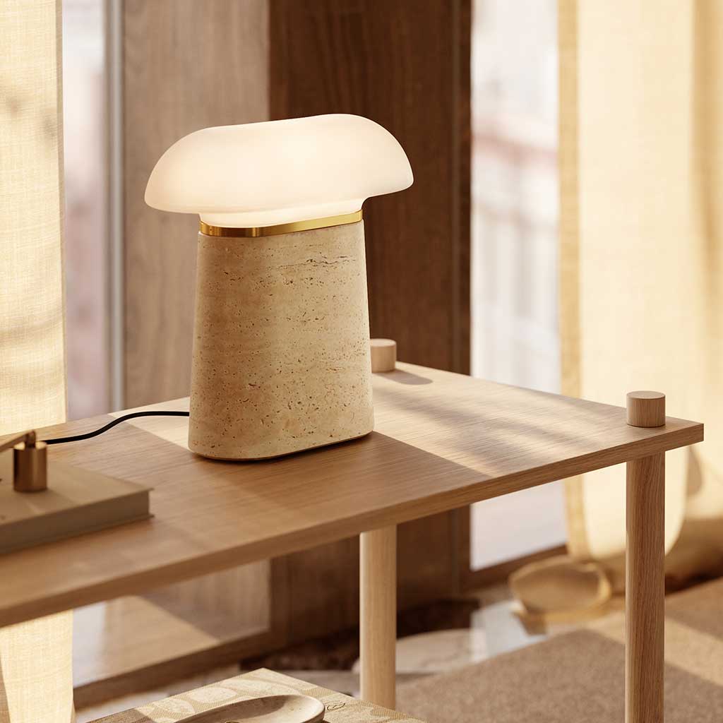 Nova Bordlampe - Travertin - WOUD